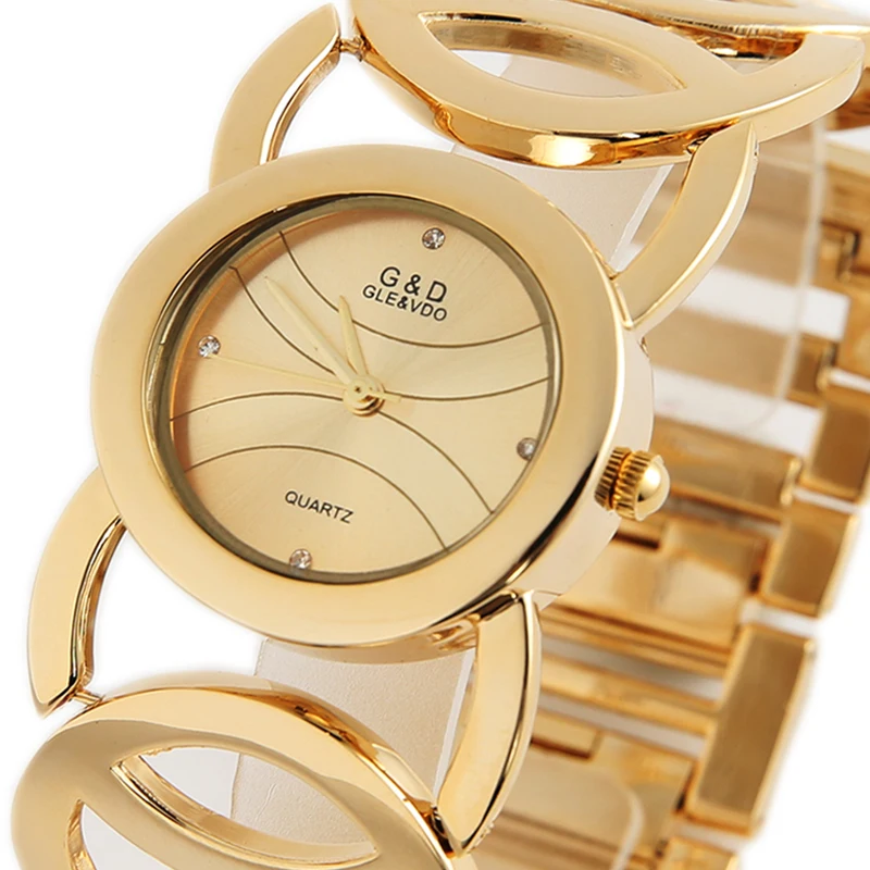 2018 G&D Luxury Brand Women's Bracelet Watches Gold Fashionable Women's Quartz Wristwatches Dress Watch relogio feminino Clock
2018 G&D Luxury Brand Women's Bracelet Watches Gold Fashionable Women's Quartz Wristwatches Dress Watch relogio feminino Clock