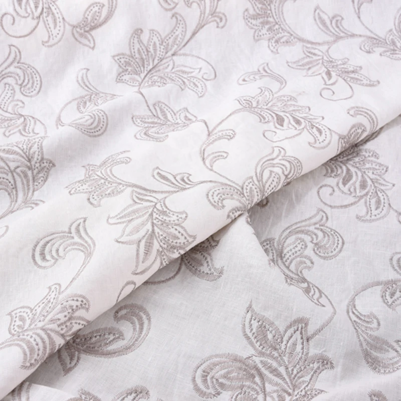 130CM Wide 500G/M Jacquard Floral White Linen Fabric for Autumn Spring Suit Dress Jacket H145
130CM Wide 500G/M Jacquard Floral White Linen Fabric for Autumn Spring Suit Dress Jacket H145