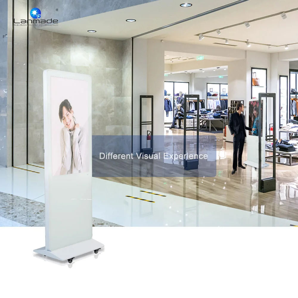 43 дюймов Модный магазин напольный wifi светодиодный дисплей оборудование для
