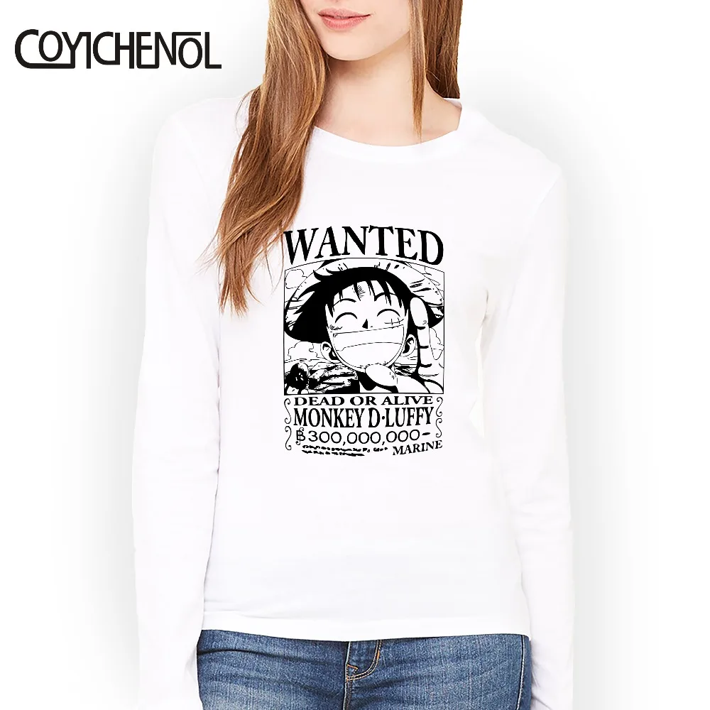One piece Anime Album Poster Monkey D Luffe o-neck Spring and autumn Modal Print top Women Long sleeve slim T-shirt
One piece Anime Album Poster Monkey D Luffe o-neck Spring and autumn Modal Print top Women Long sleeve slim T-shirt