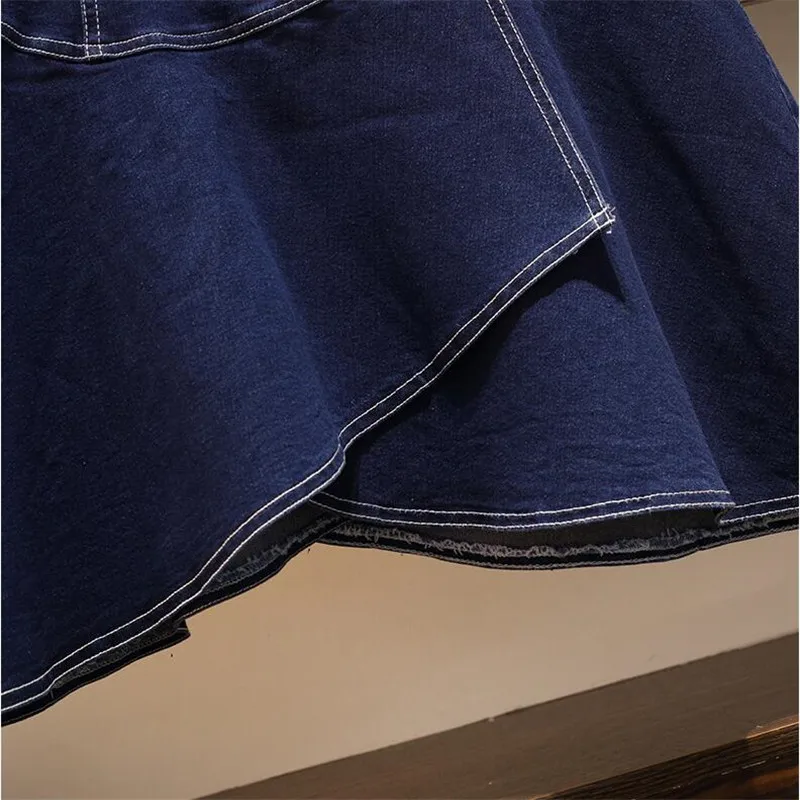 plus size women clothing ruffle chiffon blouse + high waist denim skirt two piece women's sets female
plus size women clothing ruffle chiffon blouse + high waist denim skirt two piece women's sets female