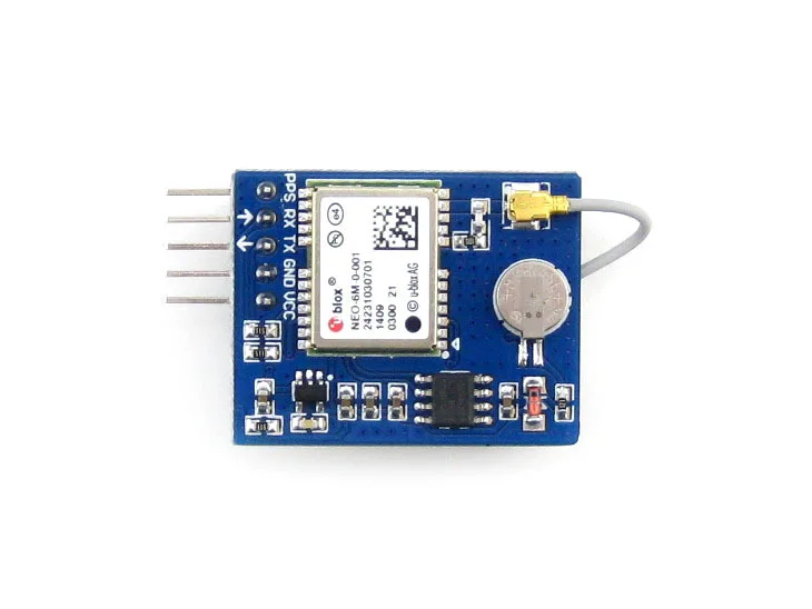 Waveshare UART GPS Module U-blox NEO-6M High-gain Active Antenna onboard EEPROM TTL Level Positioning Kits | Электронные