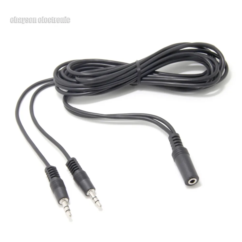 6ft 3.5mm Stereo Female to 2-Male Y-Splitter Audio Cable | Электроника