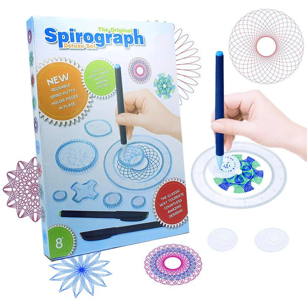 Drawing Toys Learning & Education Spirograph Design Interlocking Gears & Wheels Drawing Accessories Creative Toys For children
Drawing Toys Learning & Education Spirograph Design Interlocking Gears & Wheels Drawing Accessories Creative Toys For children