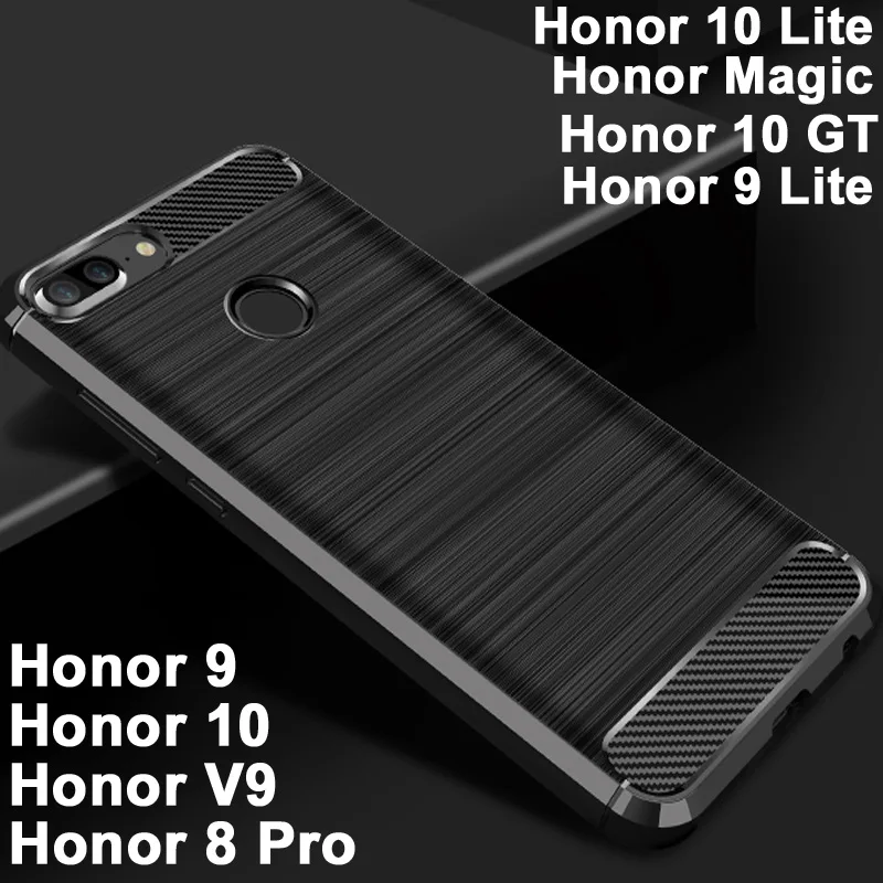 Чехол для Huawei Honor 9/10 lite чехол из ТПУ 8 Pro/V9 V 9 углеродного волокна Magic|Бамперы| |