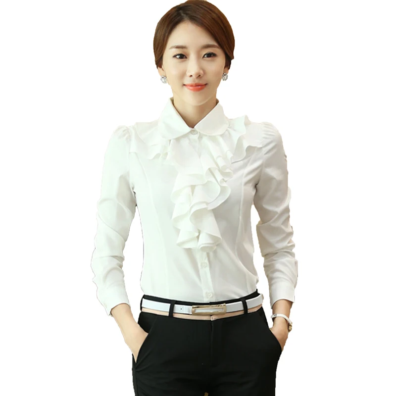 2018 White Blouse Fashion Female Full Sleeve Casual Shirt Elegant Peter Pan Collar Office Lady Tops Women Wear Blouse D85
2018 White Blouse Fashion Female Full Sleeve Casual Shirt Elegant Peter Pan Collar Office Lady Tops Women Wear Blouse D85