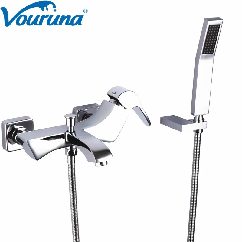 VOURUNA Wholesale Luxury Solid Brass Bathtub Faucet Wall Mounting Bath Shower Faucet Mixer Tap
VOURUNA Wholesale Luxury Solid Brass Bathtub Faucet Wall Mounting Bath Shower Faucet Mixer Tap