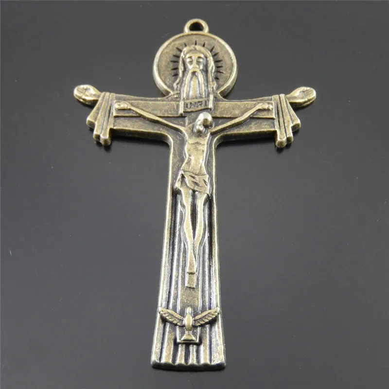 Julie Wang 1PCS Jesus Rosary Cross Crucifix Charms Antique Bronze Necklace Bracelet Jewelry Making Accessory
Julie Wang 1PCS Jesus Rosary Cross Crucifix Charms Antique Bronze Necklace Bracelet Jewelry Making Accessory