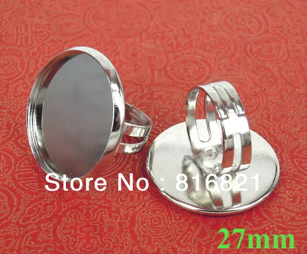 27mm New Silver tone Plated Copper Round Edge Bezel Tray Ring Settings Blank Glass Cabochons DIY Rings Jewelry Making Wholesale
27mm New Silver tone Plated Copper Round Edge Bezel Tray Ring Settings Blank Glass Cabochons DIY Rings Jewelry Making Wholesale