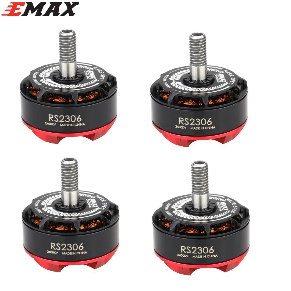 

4PCS/lot Original EMAX RS2306 2400KV / 2750KV Motor 3-4S Racing Brushess Motor for FPV RACER Quadcopter RC Drone Aircraft