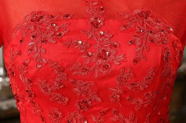 Shanghai Story красные короткие китайские традиционные платья для невесты свадебные