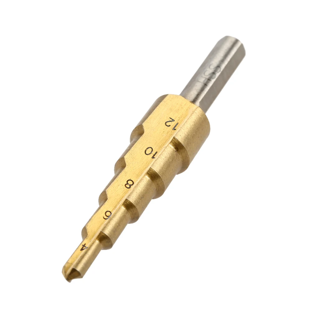 3PCS Quality Stepped Drill Bit HSS Titanium Coated Straight Flute Perforator Practical Pagoda Drill Bit Set 4-32mm 4-20mm 4-12mm
3PCS Quality Stepped Drill Bit HSS Titanium Coated Straight Flute Perforator Practical Pagoda Drill Bit Set 4-32mm 4-20mm 4-12mm