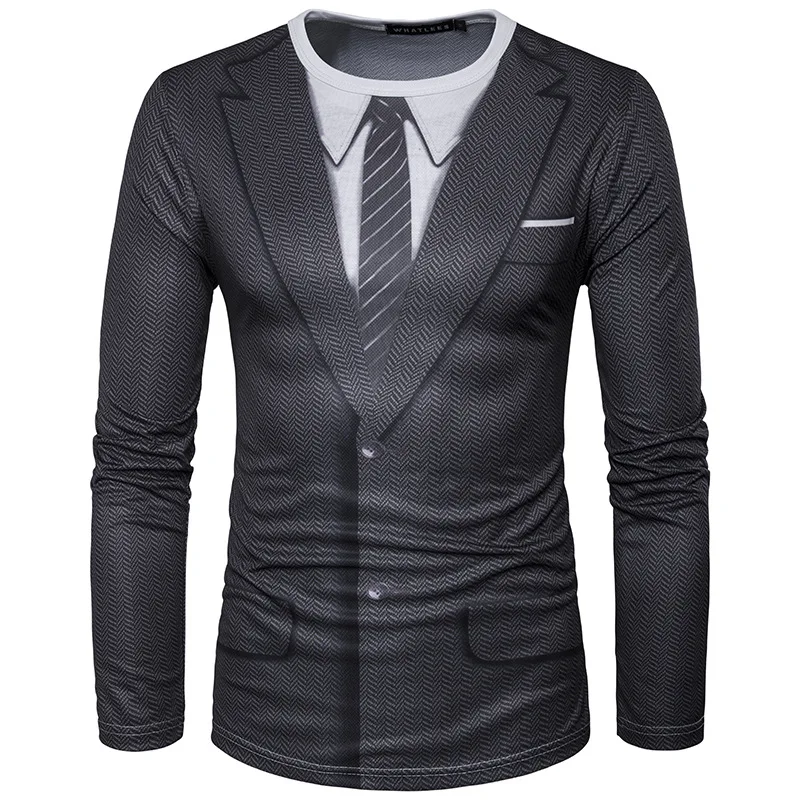 Fake Suit 3D Printing T Shirt Men 2022 Spring New O Neck Tee Shirt Homme Harajuku Hip Hop Funny Camisetas Slim Fit Top Tees
Fake Suit 3D Printing T Shirt Men 2022 Spring New O Neck Tee Shirt Homme Harajuku Hip Hop Funny Camisetas Slim Fit Top Tees