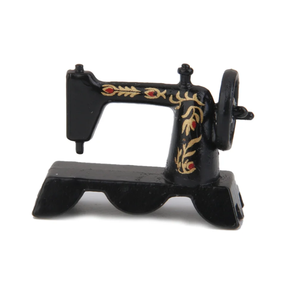 New Hot 1:12 Dollhouse Miniature Black Sewing Machine Classic Pretend Play Furniture Toys Creative Children Gifts Presents
New Hot 1:12 Dollhouse Miniature Black Sewing Machine Classic Pretend Play Furniture Toys Creative Children Gifts Presents