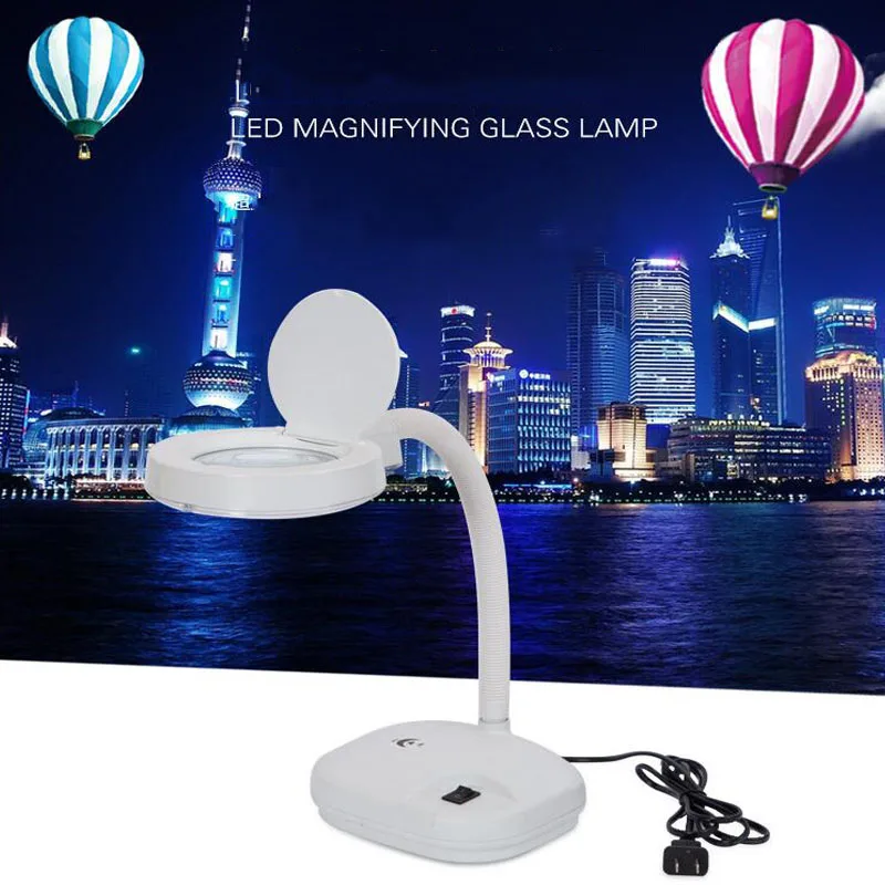 Desktop Handheld 5X Magnifier Optical Glass Lens Fluorescent LED Light Magnifier Reading Electronic Inspection Magnifier
Desktop Handheld 5X Magnifier Optical Glass Lens Fluorescent LED Light Magnifier Reading Electronic Inspection Magnifier