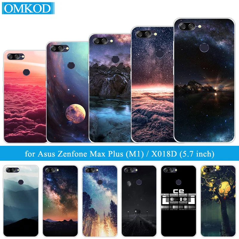 Чехлы для Asus ZenFone Max Plus M1 ZB570TL Starry Sky Siliocne 5 7 дюйма Для Zenfone X018DC мягкие чехлы из