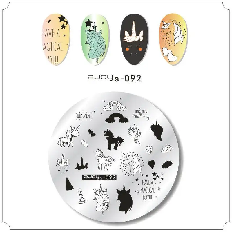 6cm*6cm nail stamping plates Animal cartoon unicorn nature pattern nail imager nail polish template halloween stamps nail art
6cm*6cm nail stamping plates Animal cartoon unicorn nature pattern nail imager nail polish template halloween stamps nail art