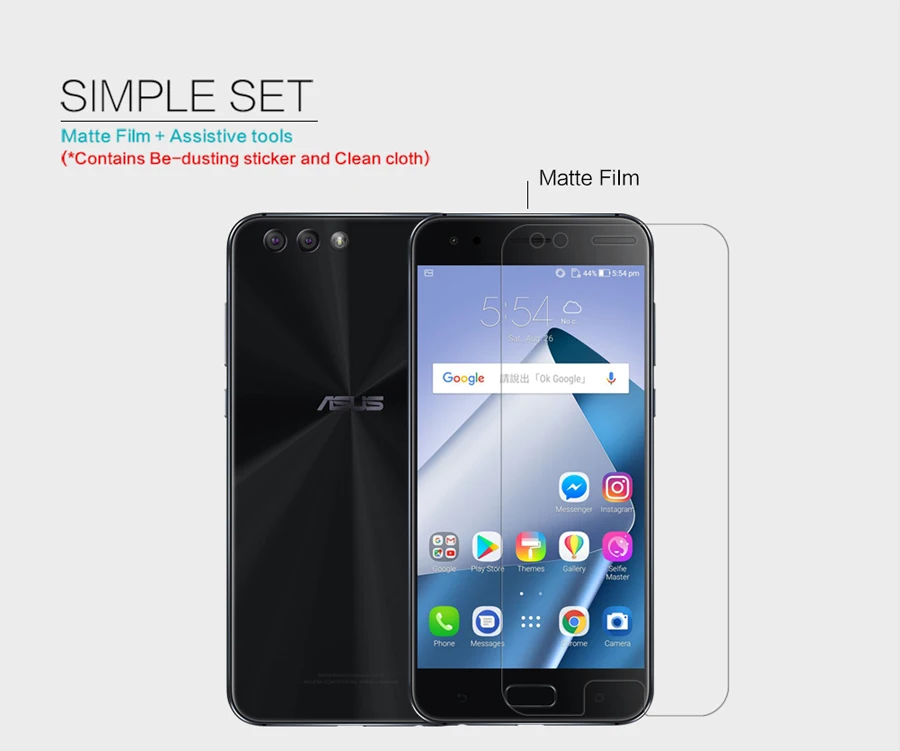 2pcs/lot for Asus Zenfone 4 ZE554KL NILLKIN Super Clear Anti-fingerprint Protective Film OR Matte Screen Protector for ZE554KL
2pcs/lot for Asus Zenfone 4 ZE554KL NILLKIN Super Clear Anti-fingerprint Protective Film OR Matte Screen Protector for ZE554KL
