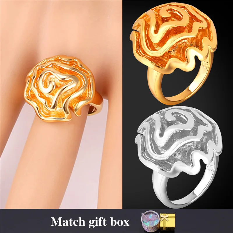 Rose Flower Rings For Women With Gift Box Romantic Gift For Wife Gold Color Ring Fashion Jewelry Vintage R1113
Rose Flower Rings For Women With Gift Box Romantic Gift For Wife Gold Color Ring Fashion Jewelry Vintage R1113