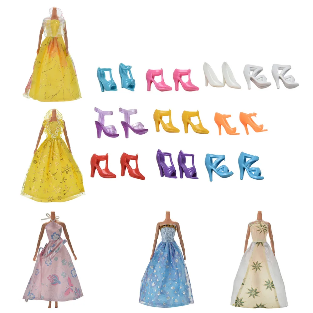 1 Set Dolls Wedding Dress Princess Gown Accessories 10 Pairs Shoes + 5 Evening Dress Clothing For Doll Doll Accessories
1 Set Dolls Wedding Dress Princess Gown Accessories 10 Pairs Shoes + 5 Evening Dress Clothing For Doll Doll Accessories