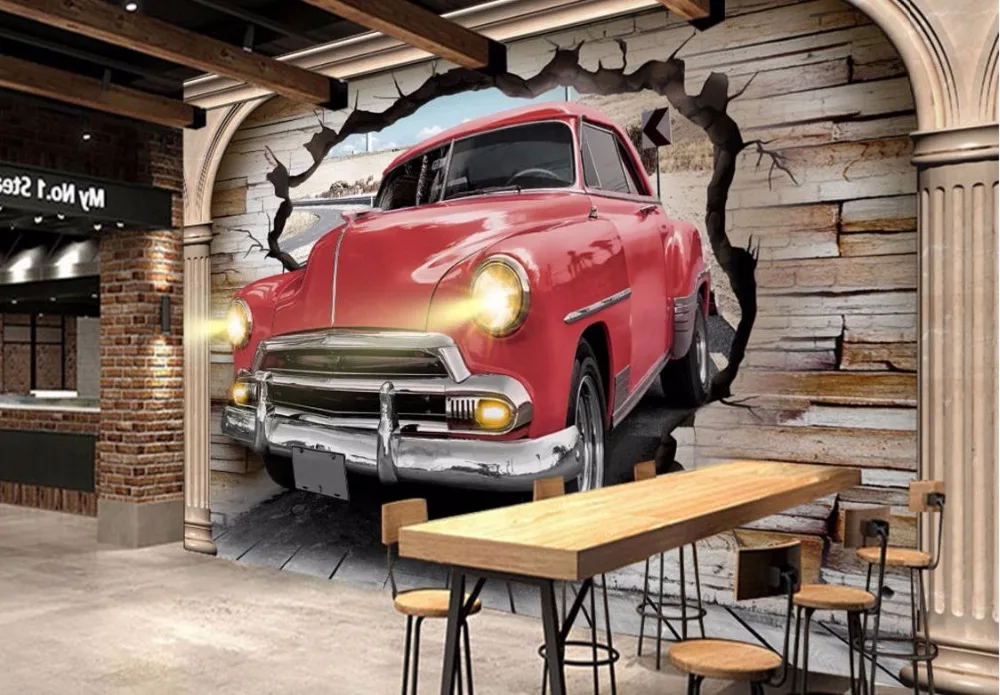 Retro 3D Wallpaper Mural Customize Car broken Wall Wallpapers 3D Wall Bar KTV Decorated Backdrop Wall
Retro 3D Wallpaper Mural Customize Car broken Wall Wallpapers 3D Wall Bar KTV Decorated Backdrop Wall