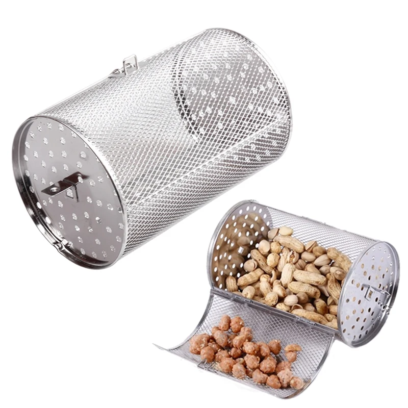 Small Size Stainless Steel Oven Parts Grilled Cage Beans Peanut Coffee Roaster Drum For BBQ Rotisserie Ovenware Cooking Tool
Small Size Stainless Steel Oven Parts Grilled Cage Beans Peanut Coffee Roaster Drum For BBQ Rotisserie Ovenware Cooking Tool