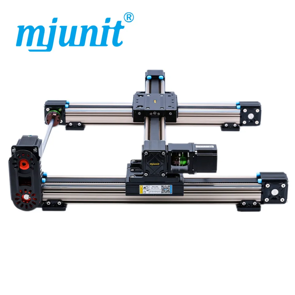 

mjunit automatic two axis XY gantry linear slide module synchronous belt guide rail manipulator with high-speed, linear rail