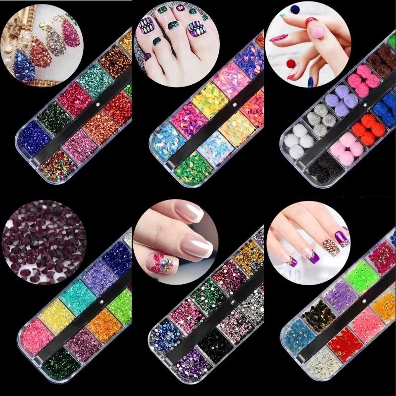 New! 1 Wheel Glass Micro Rhinestones Glitter Nail Sequins 12 Colors Crushed Stones For UV Gel Polish Decorations Accessories R04
New! 1 Wheel Glass Micro Rhinestones Glitter Nail Sequins 12 Colors Crushed Stones For UV Gel Polish Decorations Accessories R04