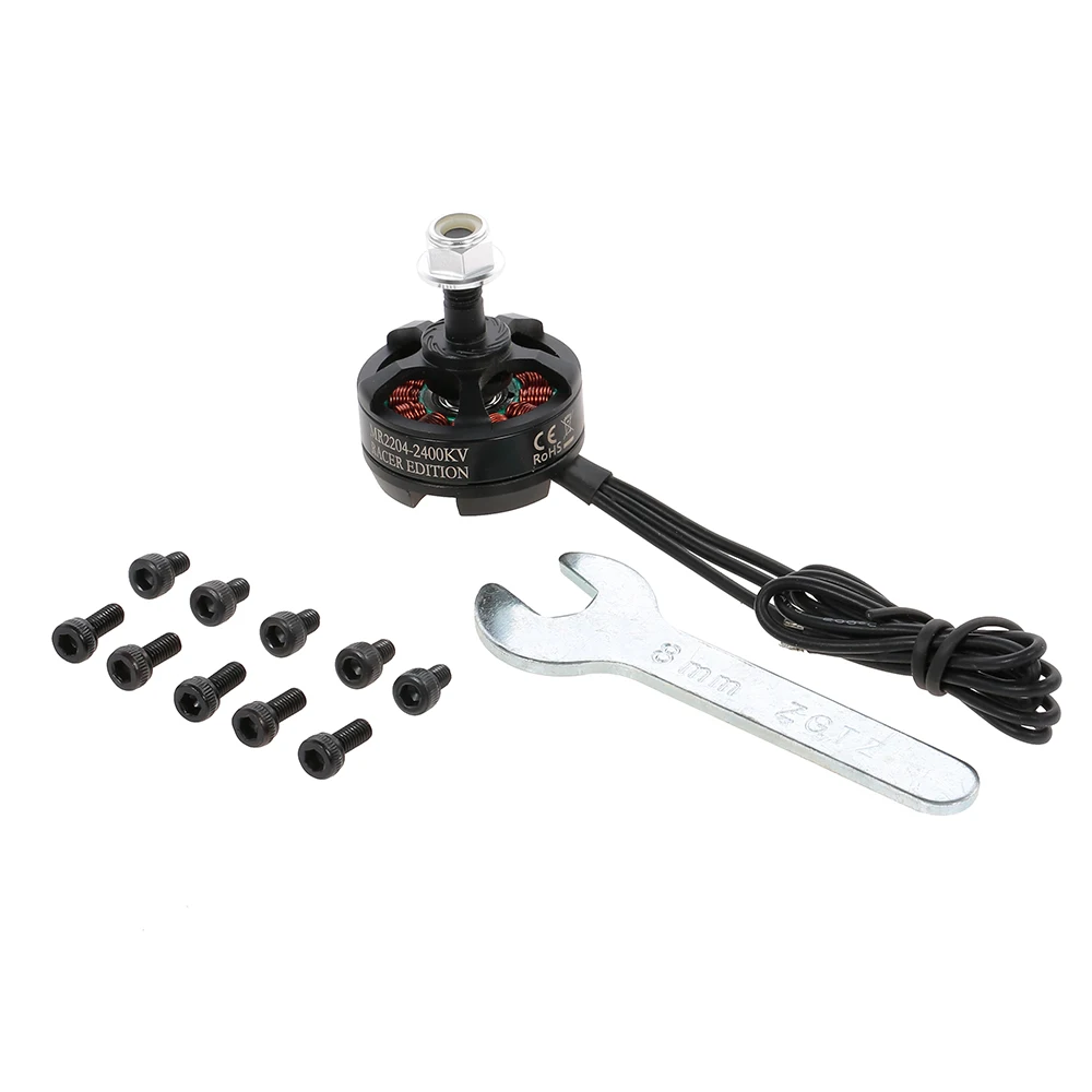 Бесщеточный двигатель GOOLRC DYS MR2204 2400KV CW Thread 3-4S самоблокирующаяся гайка Pull 360g