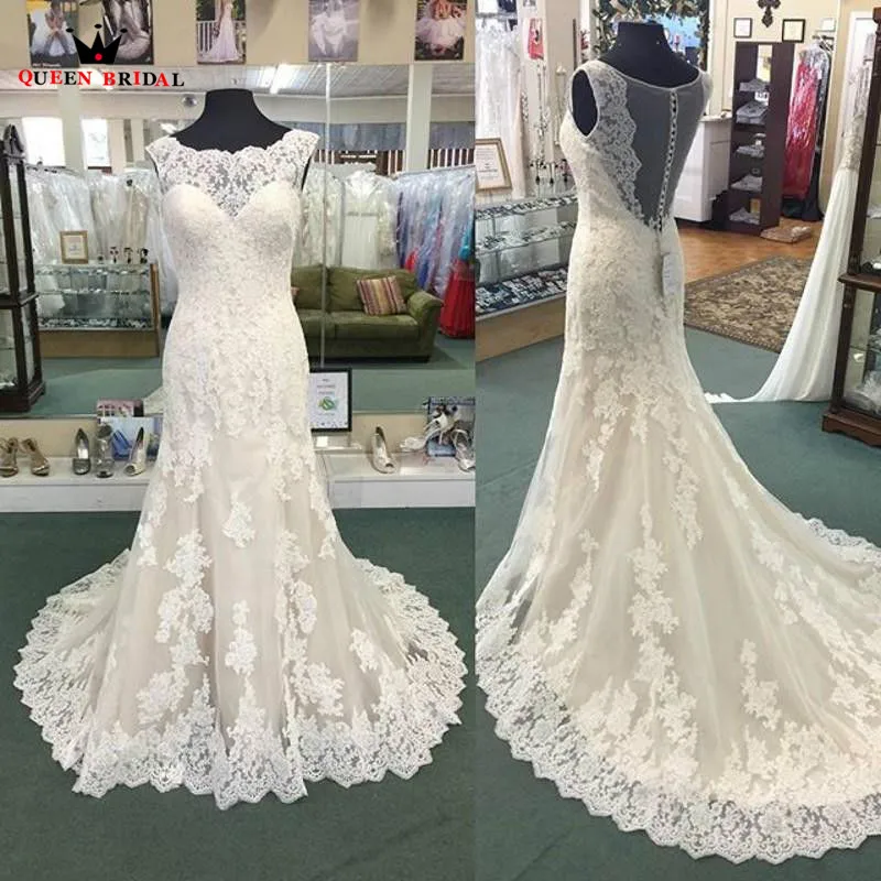 Custom Size Mermaid Tulle Lace Vintage Long Formal Bride Wedding Dress Robe de Mariee Wedding Gowns 2021 New Fashion LR50
Custom Size Mermaid Tulle Lace Vintage Long Formal Bride Wedding Dress Robe de Mariee Wedding Gowns 2021 New Fashion LR50