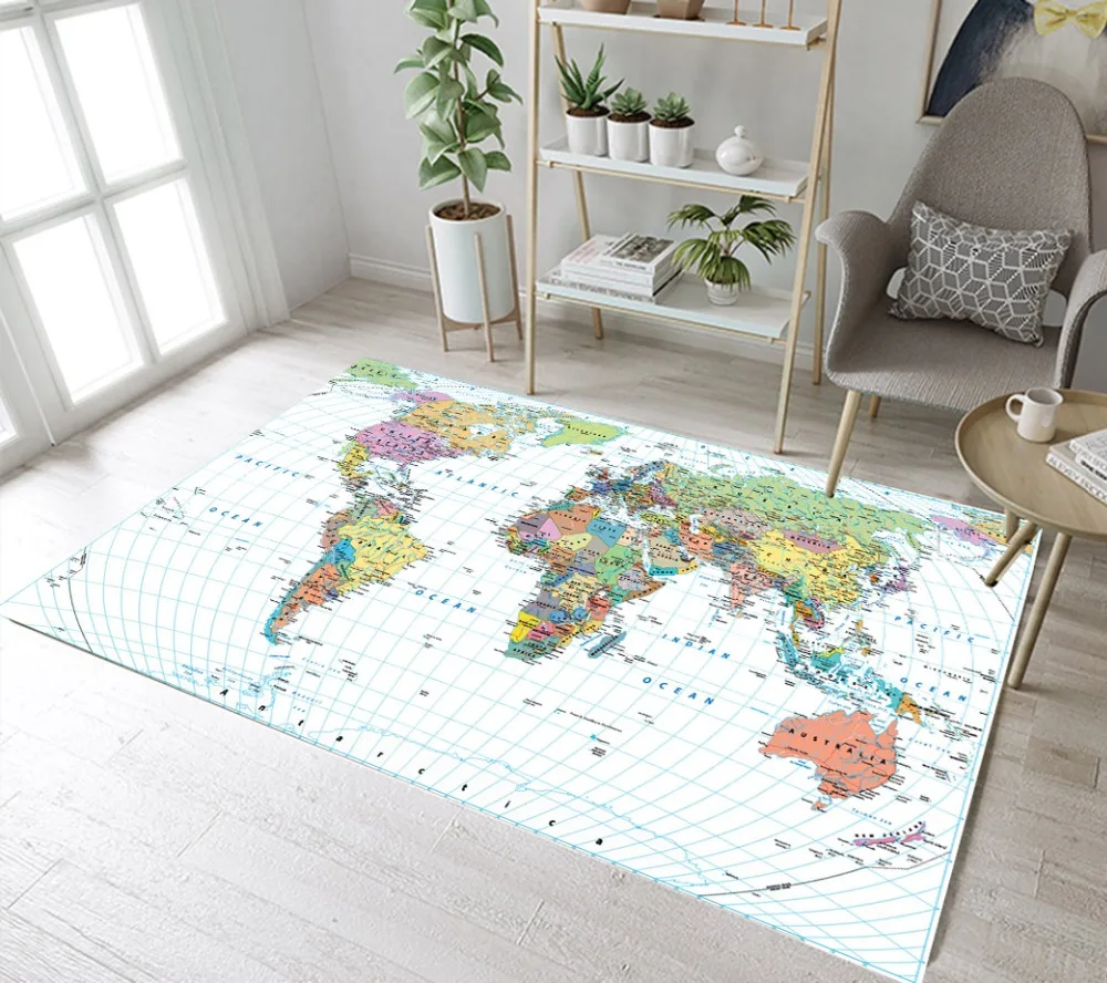 Green Yellow World Map Pattern White Indoor Children's Carpets Living Room Floor Cushion Kitchen Area Rug Bathroom Non-Slip Mat
Green Yellow World Map Pattern White Indoor Children's Carpets Living Room Floor Cushion Kitchen Area Rug Bathroom Non-Slip Mat