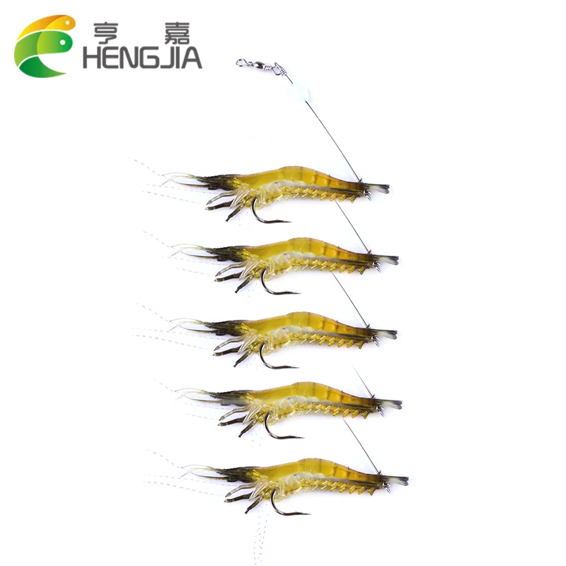 HENGJIA 5 шт./лот Мягкая приманка креветки 7,5 см 6 г рыболовная приманка искусственная приманка с крючком рыболовная приманка
HENGJIA 5 шт./лот Мягкая приманка креветки 7,5 см 6 г рыболовная приманка искусственная приманка с крючком рыболовная приманка