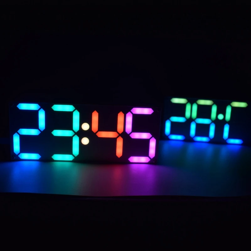 Large Rainbow Color Digital Tube DS3231 Clock DIY Kit With Customizable Colors
Large Rainbow Color Digital Tube DS3231 Clock DIY Kit With Customizable Colors