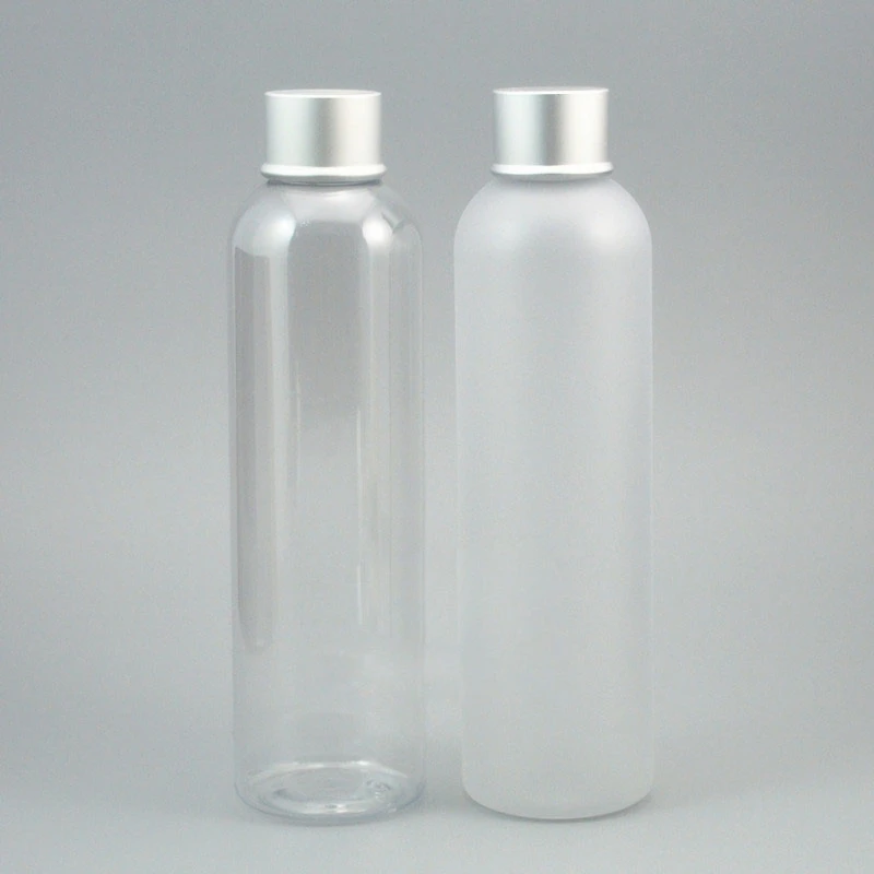 30pcs 250ml transparent/translucent cosmetic packaging PET bottle, cap cosmetic bottles with silver aluminum-plastic screw cap
30pcs 250ml transparent/translucent cosmetic packaging PET bottle, cap cosmetic bottles with silver aluminum-plastic screw cap