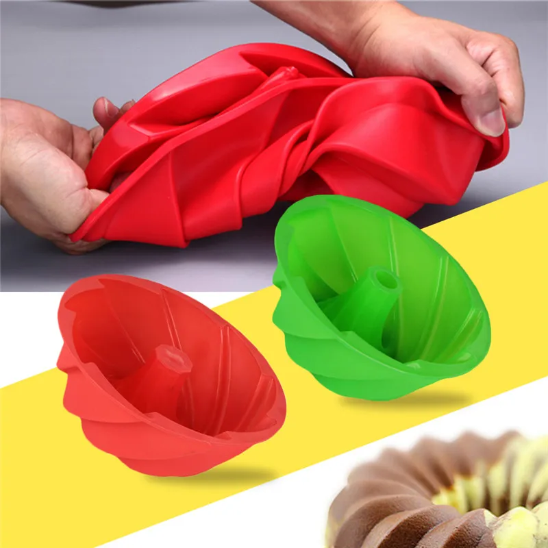 1pc Large Spiral Silicone Cake Mold 3D Sugarcraft Chocolate Soap Bread Fondant Cake Pan Mold DIY Baking Tools
1pc Large Spiral Silicone Cake Mold 3D Sugarcraft Chocolate Soap Bread Fondant Cake Pan Mold DIY Baking Tools