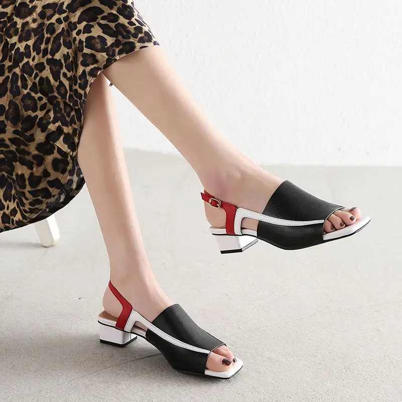 ALLBITEFO full genuine leather thick heel women sandals high quality women high heel shoes summer beach women shoes women heels
ALLBITEFO full genuine leather thick heel women sandals high quality women high heel shoes summer beach women shoes women heels