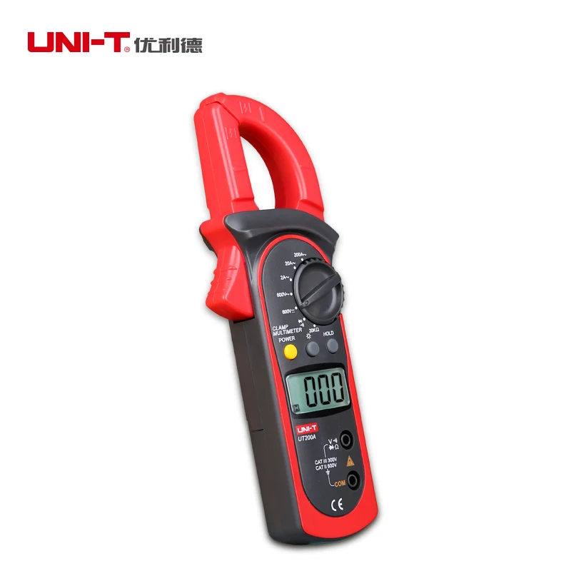 UNI-T UT200A LCD Digital Clamp Meter AC Current AC/DC Voltage Resistance Tester Backlight Ohm DMM DC AC Voltmeter AC Ammeter
UNI-T UT200A LCD Digital Clamp Meter AC Current AC/DC Voltage Resistance Tester Backlight Ohm DMM DC AC Voltmeter AC Ammeter
