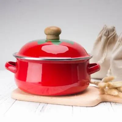 Fashion Red Enamel Cooking Pot 1.5L Soup Pot Stock Pots Cookware For Gas And Induction Cooker
Fashion Red Enamel Cooking Pot 1.5L Soup Pot Stock Pots Cookware For Gas And Induction Cooker