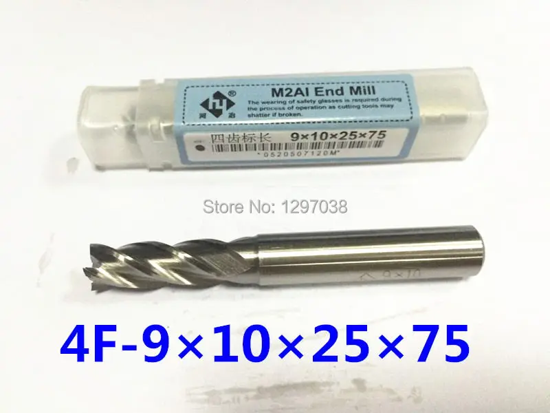 2PCS CNC cutter machine tool Super-hard HSS M2AL 4flute dia 9*10*25*75mm endmill milling cutter All grinding milling cutter
2PCS CNC cutter machine tool Super-hard HSS M2AL 4flute dia 9*10*25*75mm endmill milling cutter All grinding milling cutter