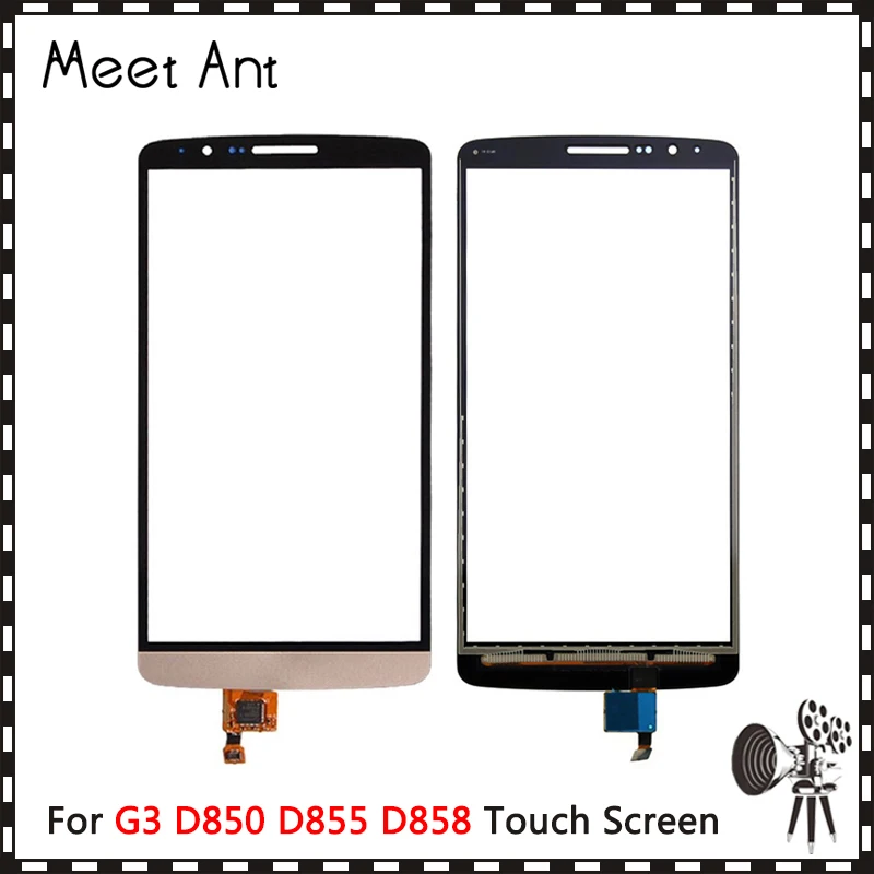 10 шт./лот высокое качество 5 "для LG G3 D850 D855 D858 сенсорный экран дигитайзер датчик