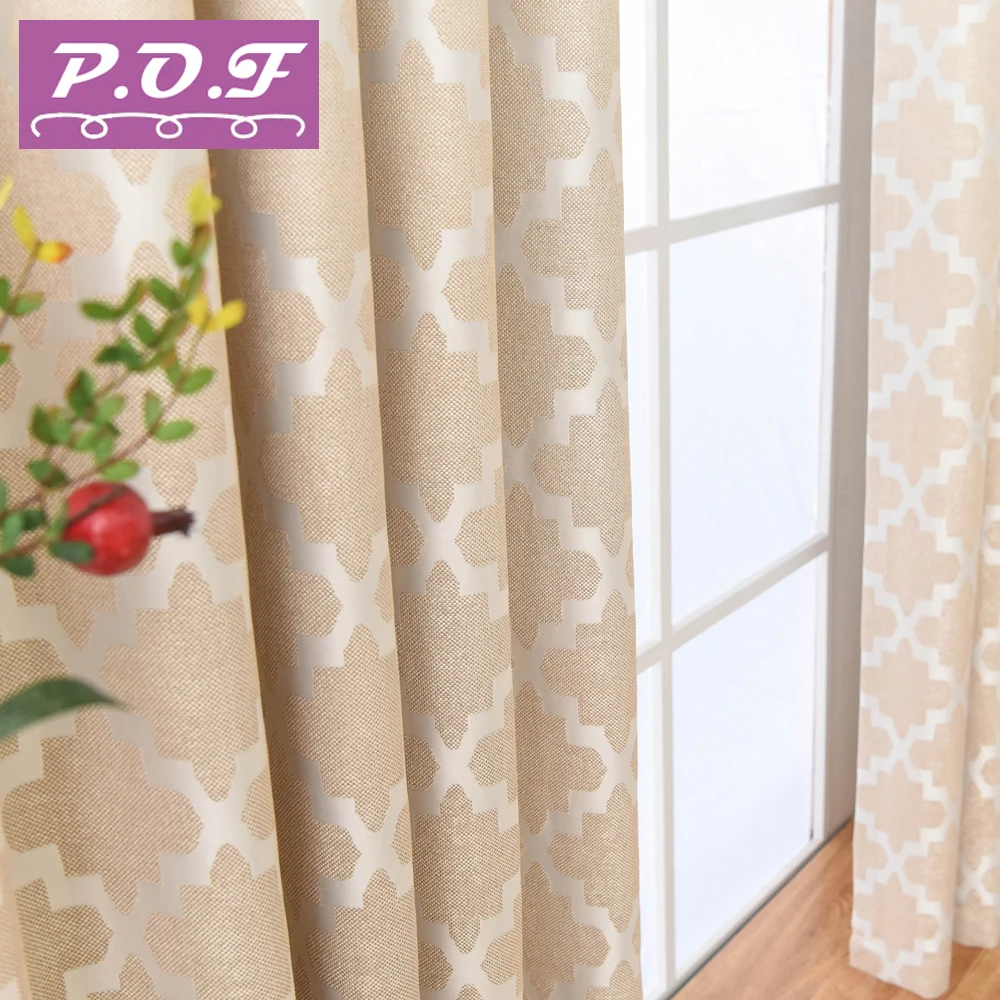 P.O.F Шторы для гостиной печатных плед окна|curtains for|curtains for living roomcurtain |