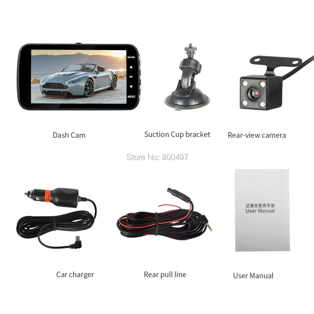Car DVR FHD 1080P 4" Wide Angle IPS Dash Camera Video Recorder Dual Lens G-Sensor Parking Motion Detection Night Vision Dash Cam
Car DVR FHD 1080P 4" Wide Angle IPS Dash Camera Video Recorder Dual Lens G-Sensor Parking Motion Detection Night Vision Dash Cam