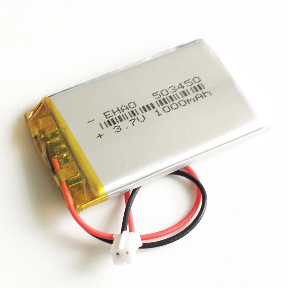 Литий-полимерная аккумуляторная батарея 3 7 в 1000 мАч 503450 JST PH2.0 2pin для Mp3 DVD PAD