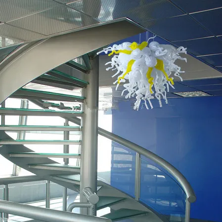 Home Art Lamps Murano Glass Chandelier Italian Lighting 110/220v AC Led Yellow and White Glass Chandelier for Staircase
Home Art Lamps Murano Glass Chandelier Italian Lighting 110/220v AC Led Yellow and White Glass Chandelier for Staircase