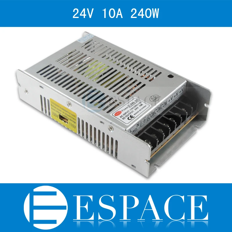 100piece/lot New model 24V 10A 240W Switching Power Supply Driver for LED Strip AC 100-240V Input to DC 24V free fedex
100piece/lot New model 24V 10A 240W Switching Power Supply Driver for LED Strip AC 100-240V Input to DC 24V free fedex