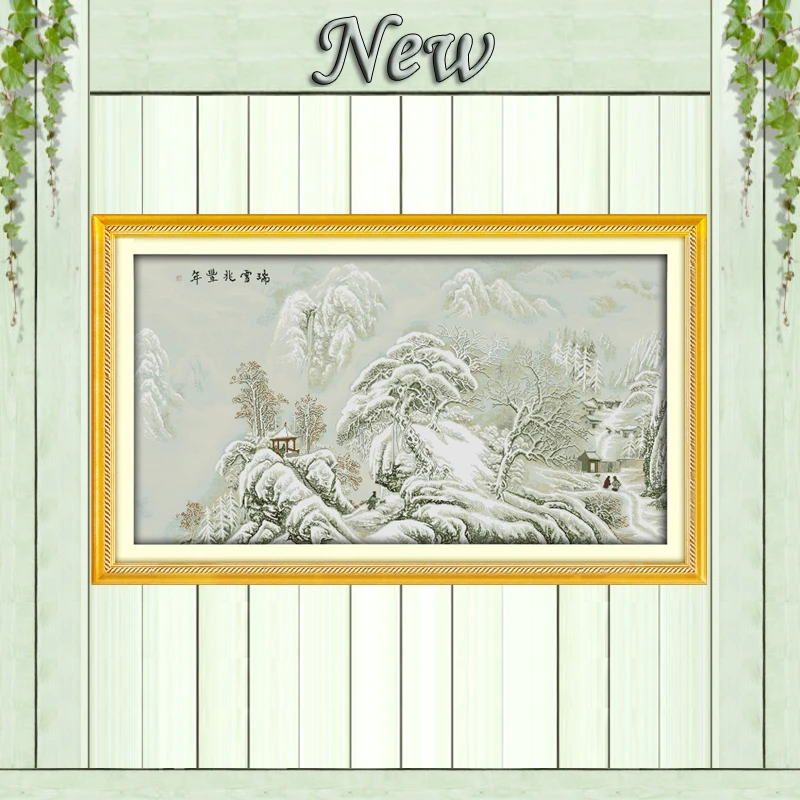 A timely Snow promises a good harvest winter decor Counted print on canvas 14CT 11CT Cross Stitch Needlework kits Embroider Sets
A timely Snow promises a good harvest winter decor Counted print on canvas 14CT 11CT Cross Stitch Needlework kits Embroider Sets