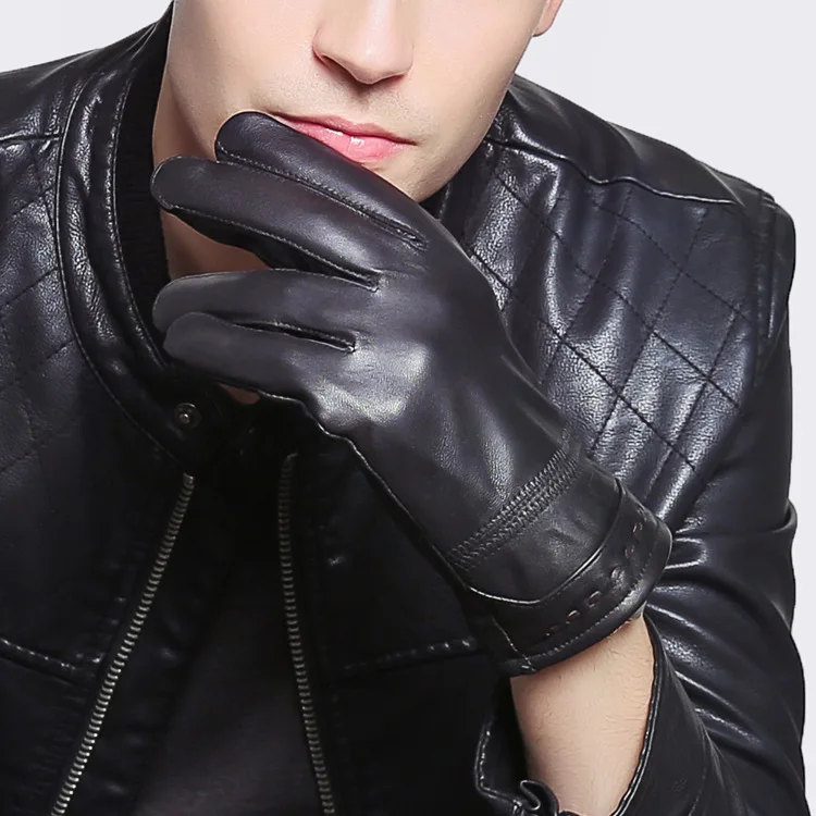 Leather Gloves, Men's Thickened Suede Motorcycle Sheepskin Driving Gloves Winter Men's Wrists Leather Gloves
Leather Gloves, Men's Thickened Suede Motorcycle Sheepskin Driving Gloves Winter Men's Wrists Leather Gloves