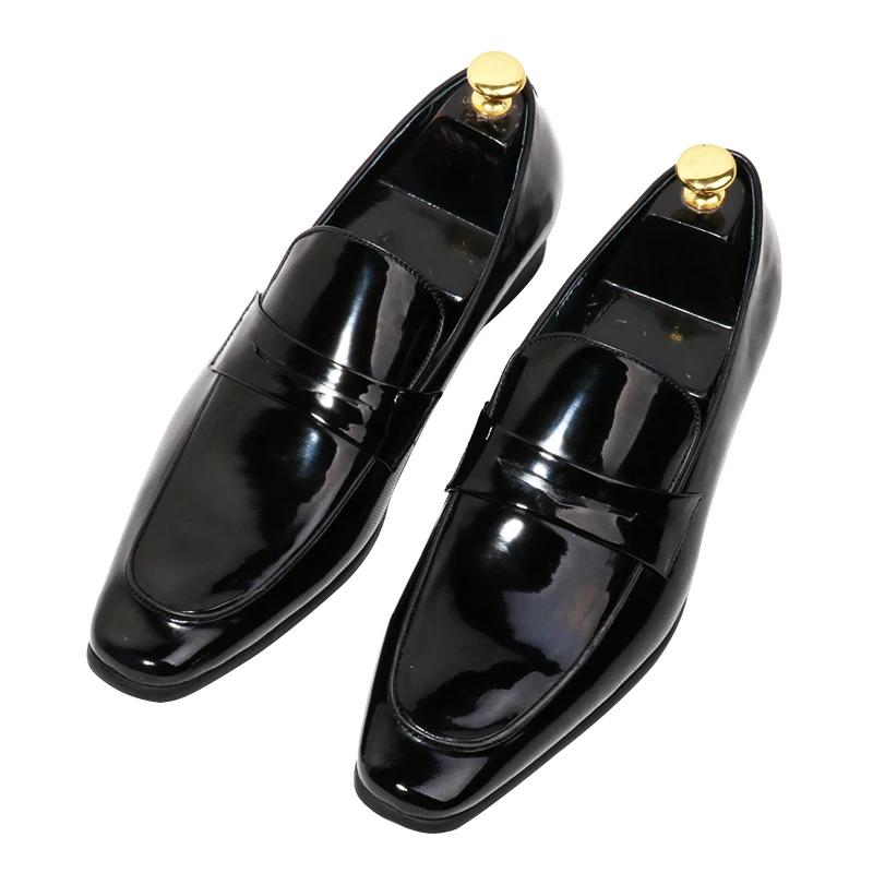 Best selling European style retro square toe flat shoes black patent leather slip on oxfords men's party dress shoes groom flats
Best selling European style retro square toe flat shoes black patent leather slip on oxfords men's party dress shoes groom flats