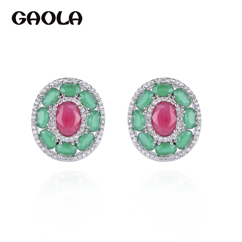 GAOLA Women Crystal Earring AAA cubic zirconia Green Stones Stud Earrings Fashion Jewelry
GAOLA Women Crystal Earring AAA cubic zirconia Green Stones Stud Earrings Fashion Jewelry