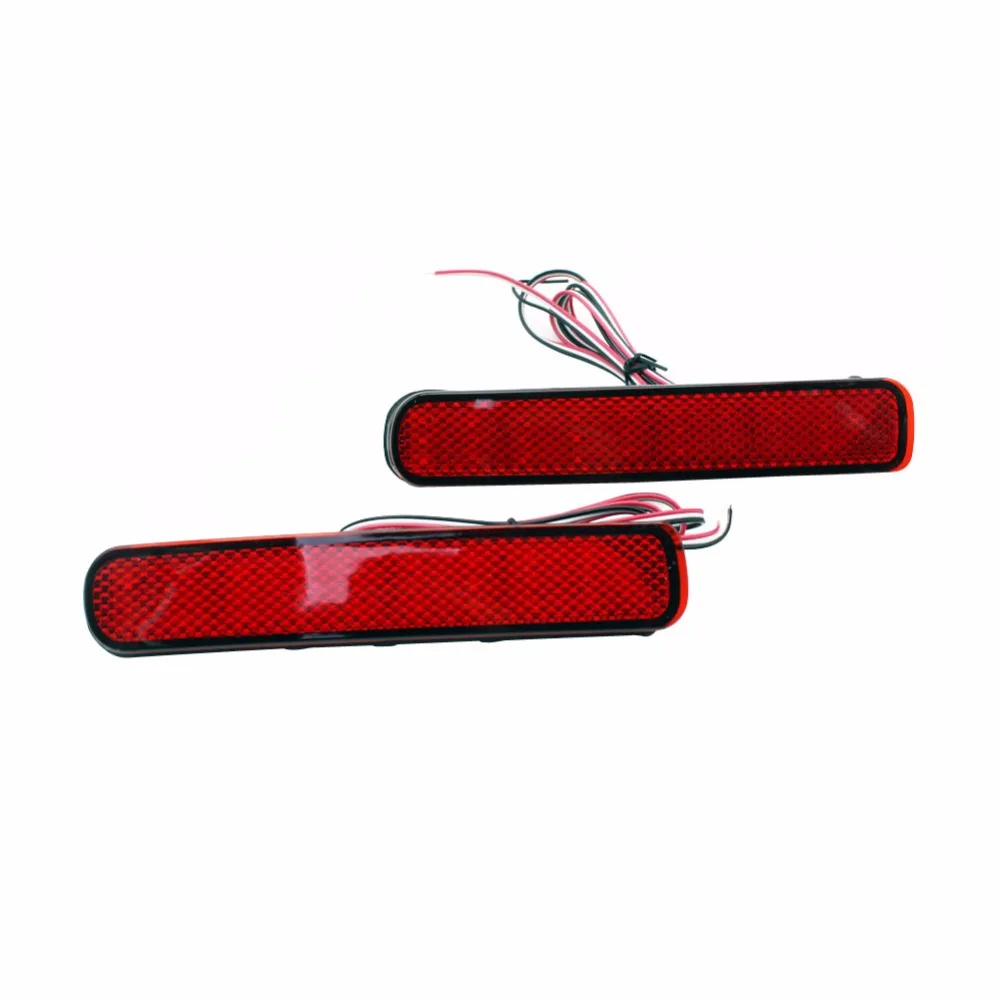 for Toyota LED Car styling Red Rear Bumper Reflector Light Fog Parking Warning Brake Tail Lamp 2012-2014 Highlander 1 Pair | Автомобили и